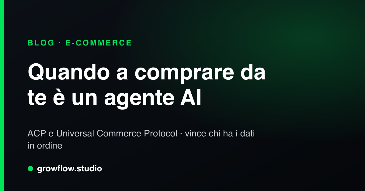 Agentic Commerce: When an AI Agent Is the One Buying From You