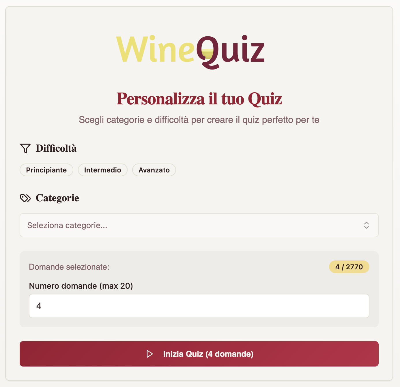 WineQuiz & WineQuotes
